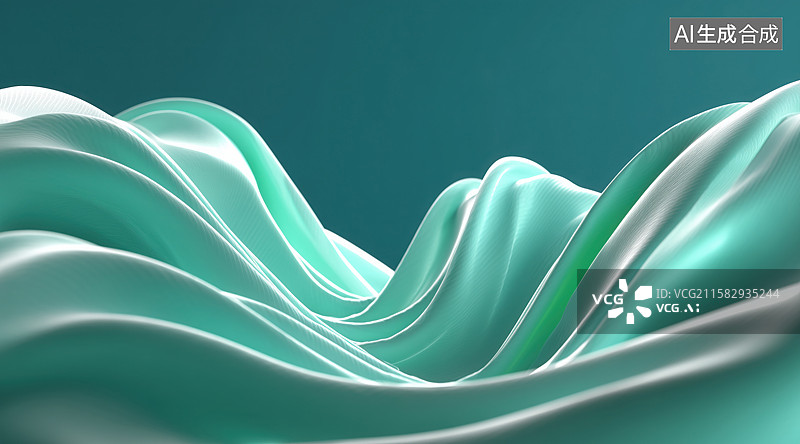 【AI数字艺术】飘动的丝绸背景元素图片素材