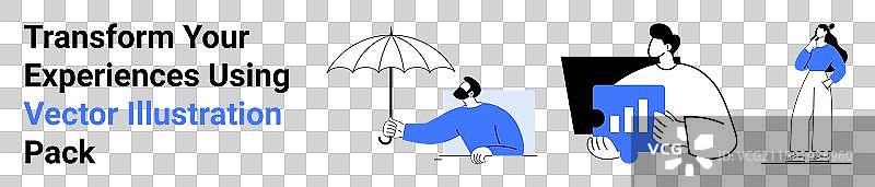 多样化的人们参与各种活动图片素材