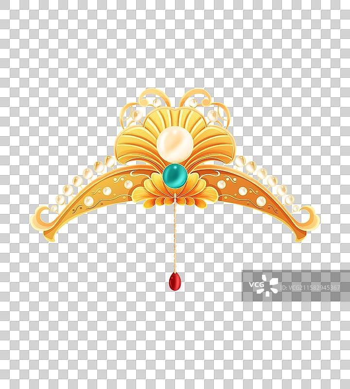 金饰发冠图片素材