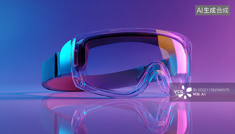 【AI数字艺术】未来科技护目镜图片素材