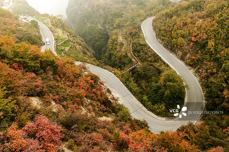 天境之路-太行大峡谷-位于河南省安阳市林州。图片素材