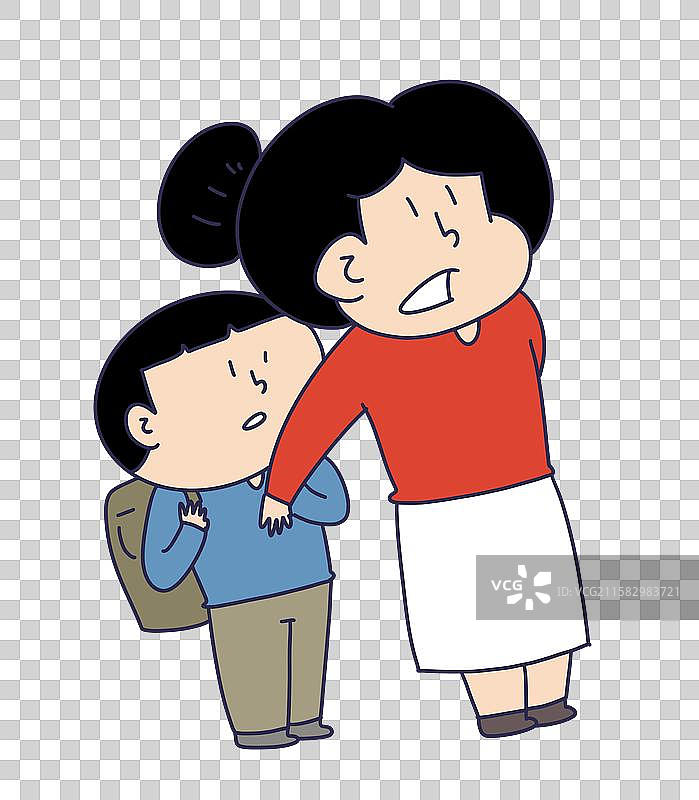 保护孩子的母亲图片素材