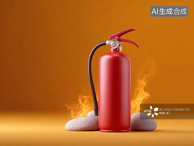 【AI数字艺术】一个红色的灭火器图片素材