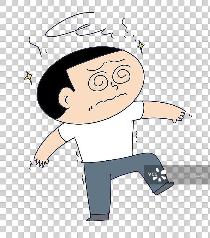 头晕难受的人物图片素材