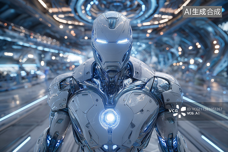 【AI数字艺术】未来科技感机器人图片素材