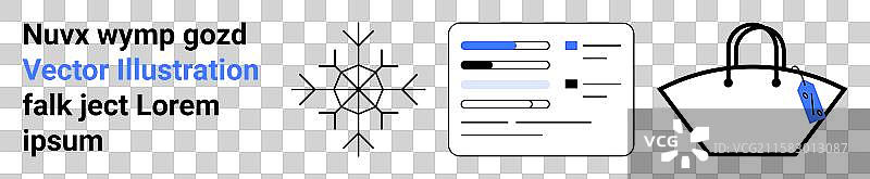 抽象雪花文档界面和图片素材