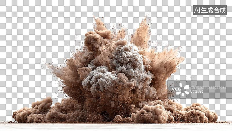 【AI数字艺术】爆炸的浓烟和火焰图片素材