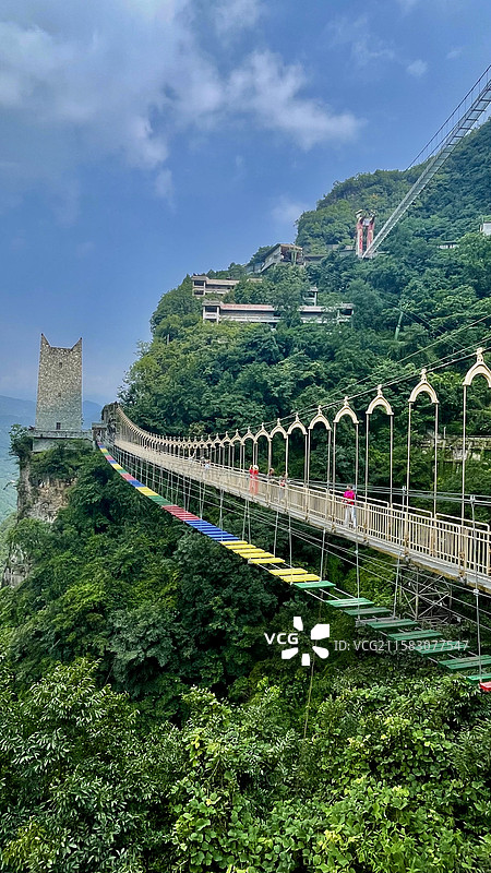 绵阳九皇山情人桥景区图片素材