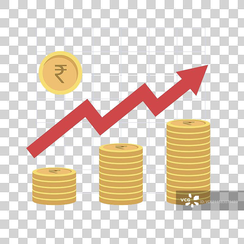 印度卢比投资概念图片素材