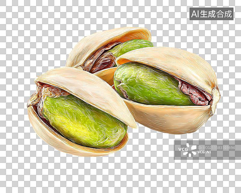 【AI数字艺术】开心果图片素材