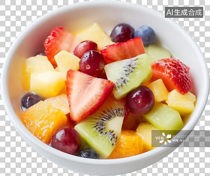 【AI数字艺术】一碗水果沙拉图片素材