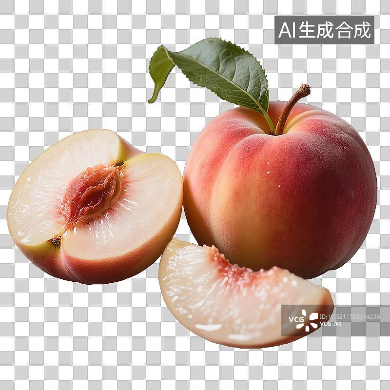 【AI数字艺术】桃子图片素材