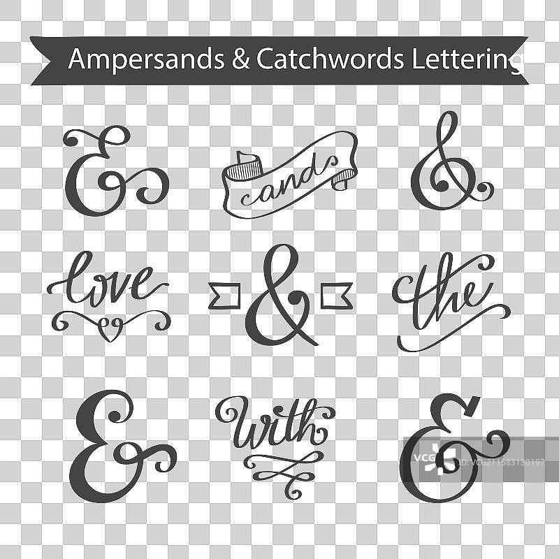 和符号标语字母集合图片素材