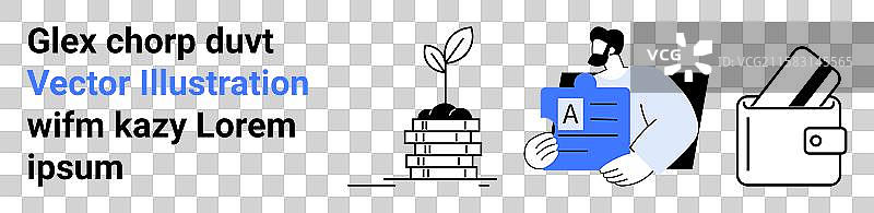 商业增长与财务规划概念图片素材