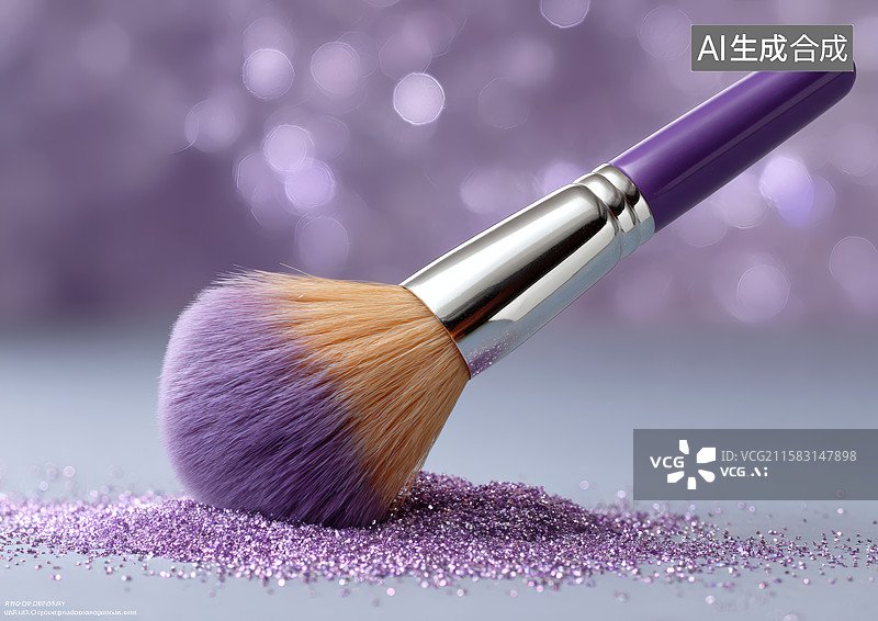 【AI数字艺术】一支紫色的化妆笔图片素材