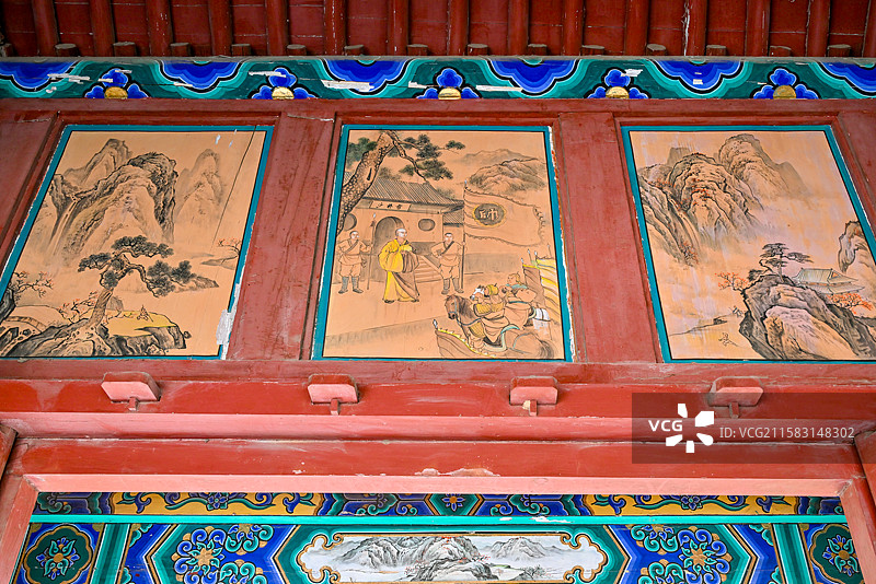 河南省郑州市登封市少室山嵩山少林寺图片素材