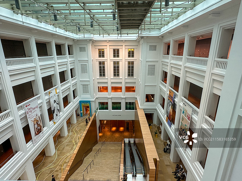 新加坡国家美术馆建筑室内空间图片素材