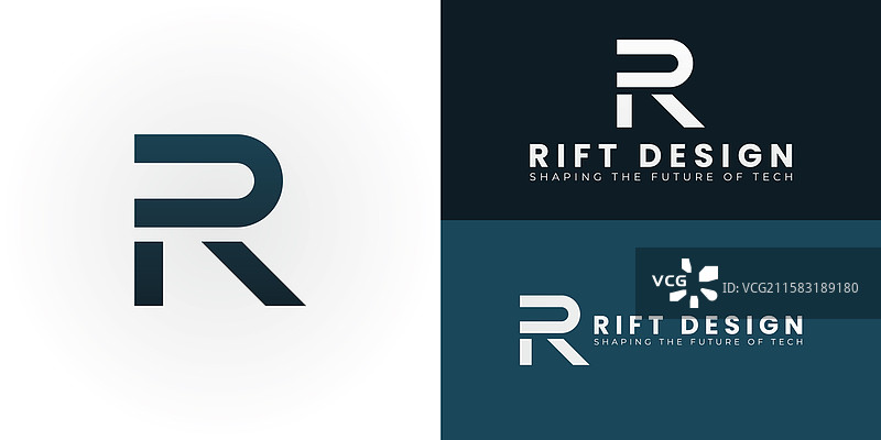 完美设计的企业首字母RD图片素材