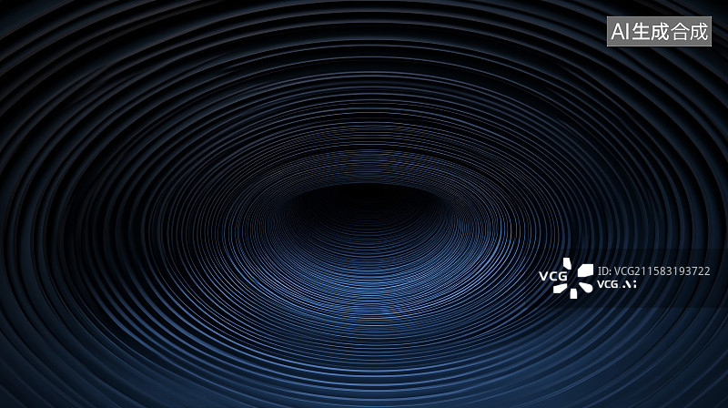 【AI数字艺术】深蓝螺旋纹理背景图片素材