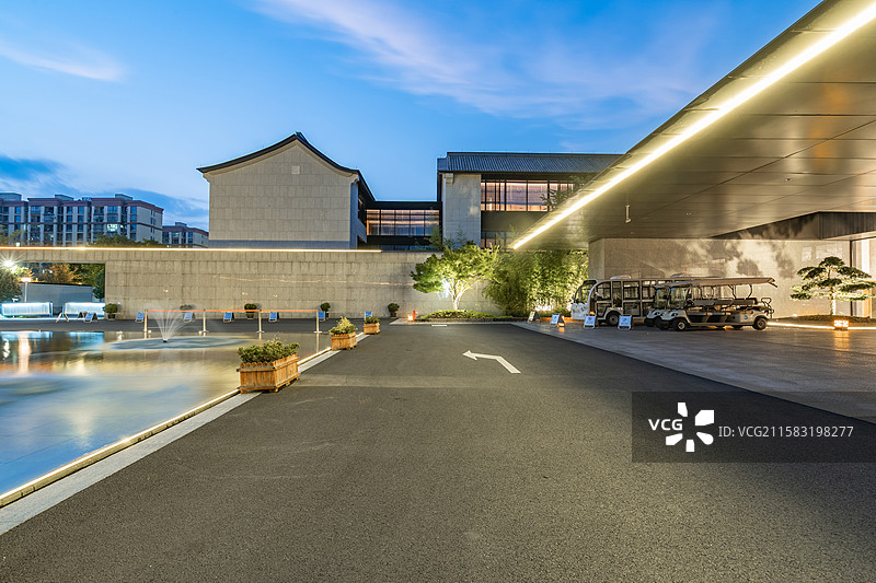 现代高档酒店建筑图片素材