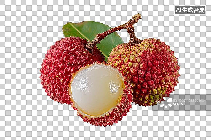 【AI数字艺术】免扣元素新鲜的荔枝图片素材