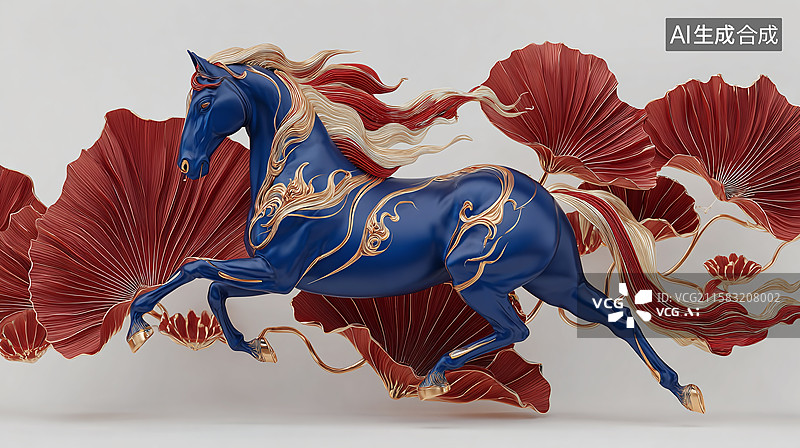 【AI数字艺术】生肖马，2026马年，2026丙午马年图片素材
