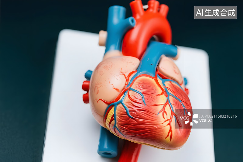 【AI数字艺术】人体心脏医学模型图片素材