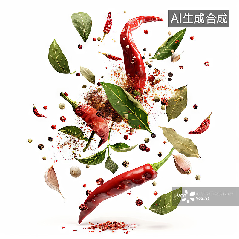 【AI数字艺术】辣椒特写素材图片素材