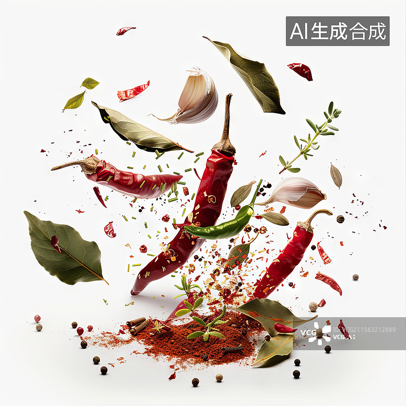 【AI数字艺术】辣椒特写素材图片素材