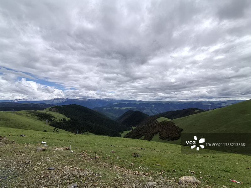 川藏线骑行第八天（甘孜雅江 草原风光）图片素材