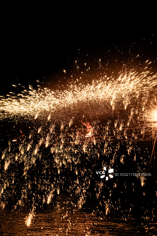 非遗铁花秀图片素材