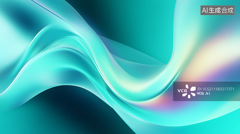 【AI数字艺术】全息流光动态界面图片素材