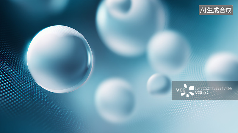 【AI数字艺术】漂浮能量光球渲染图片素材