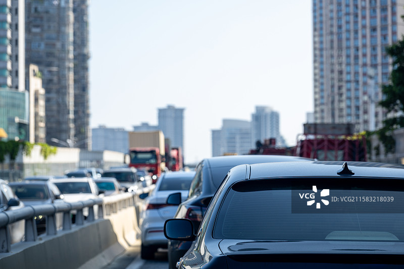 城市交通拥堵景象图片素材
