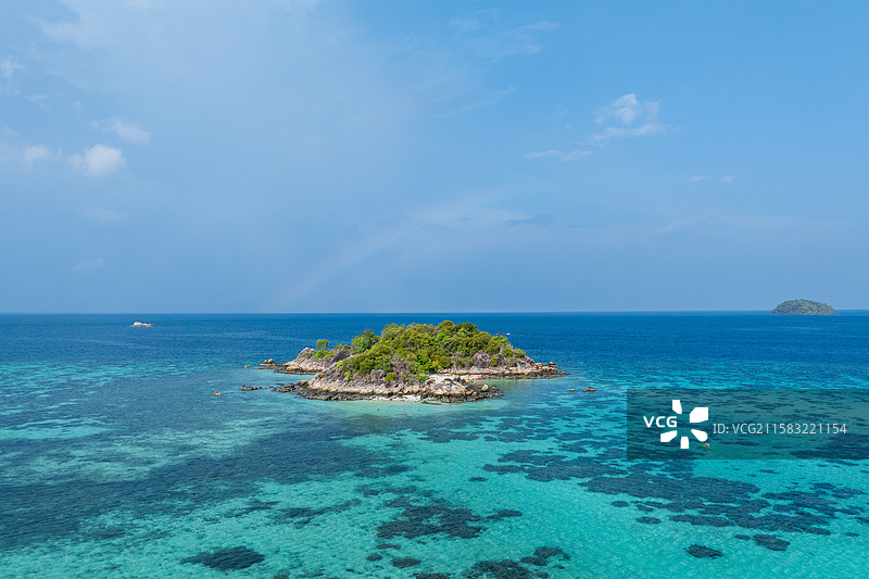 泰国丽贝岛航拍图片素材