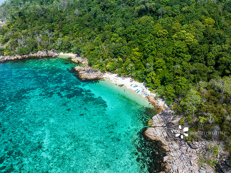 泰国丽贝岛航拍图片素材