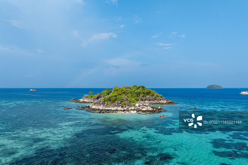 泰国丽贝岛航拍图片素材