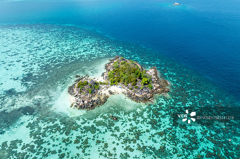 泰国丽贝岛航拍图片素材