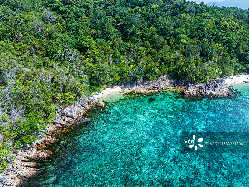 泰国丽贝岛航拍图片素材