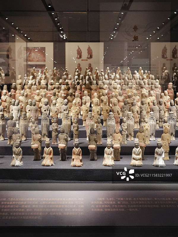 河北邯郸磁县北朝考古博物馆｜湾漳壁画墓陶俑图片素材