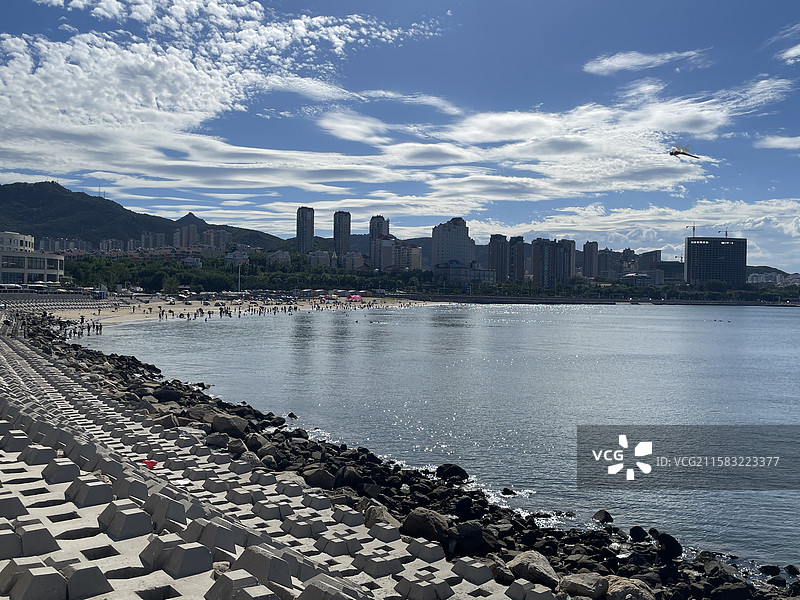 烟台海昌渔人码头图片素材