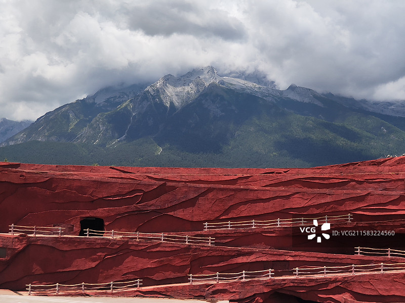 玉龙雪山印象丽江图片素材