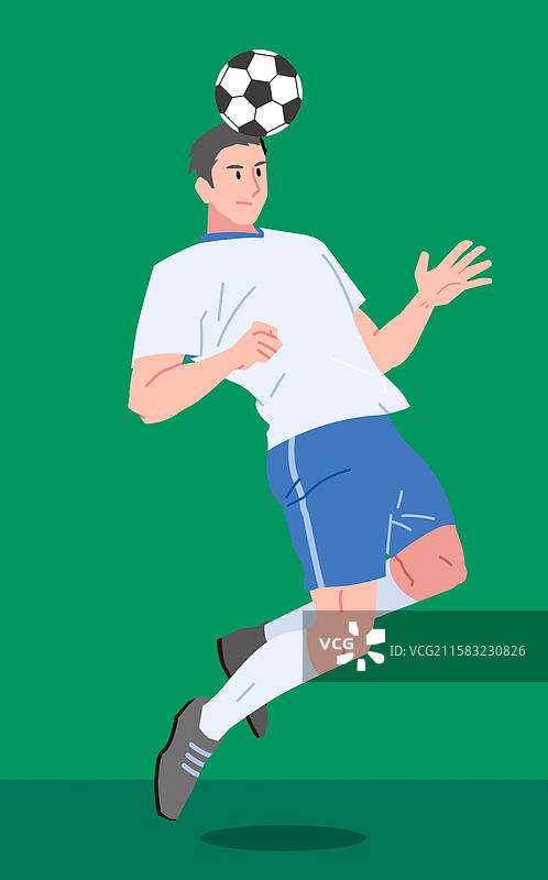 足球体育运动人物苏超球场平面插画图片素材