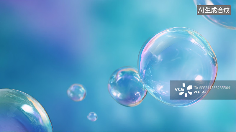 【AI数字艺术】微观水分子，水，背景图片素材