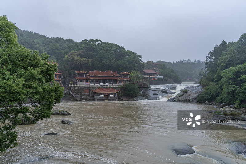 雨后的莆田仙游九鲤湖景区景色图片素材