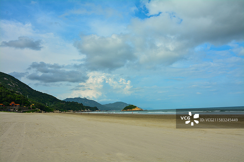 江门台山上川岛飞沙滩图片素材