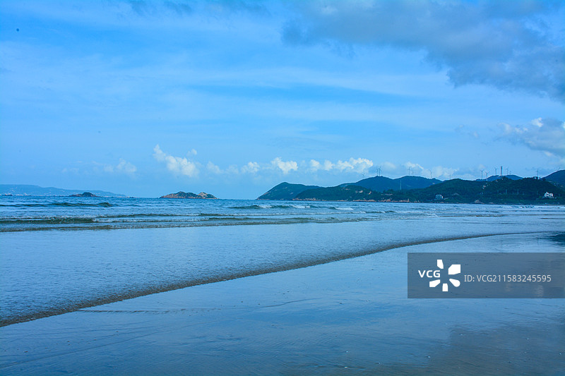 江门台山上川岛飞沙滩图片素材