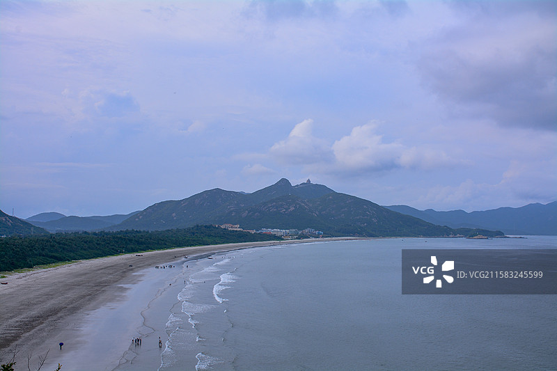 江门台山上川岛飞沙滩图片素材