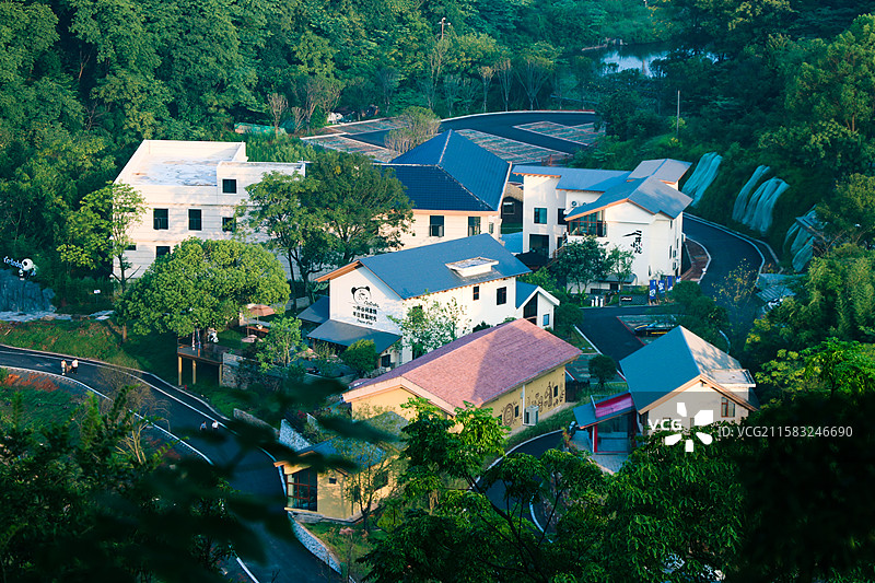 江西赣州市章贡区马祖岩乡村小屋图片素材