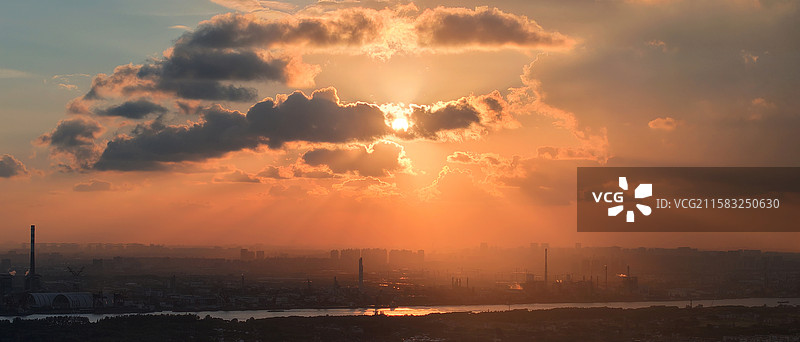 《浦江日落》上海图片素材